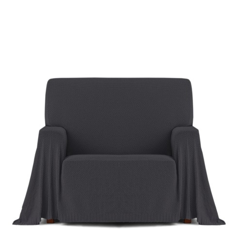 Manta multiusos Cotonet | Textura entrelaçada | Proteção decorativa | Suave e lavável
