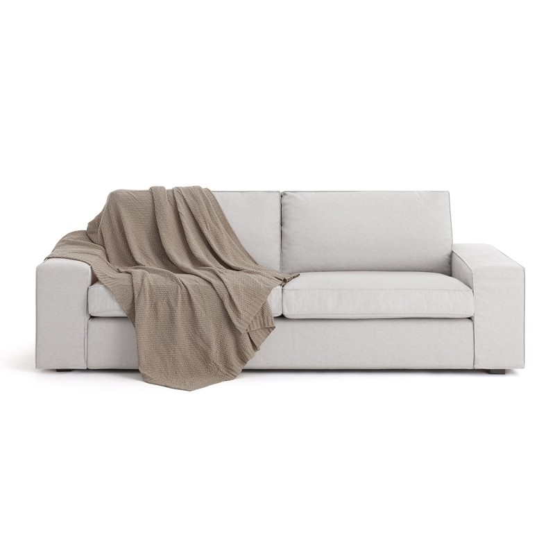 Manta multiusos Cotonet | Textura entrelaçada | Proteção decorativa | Suave e lavável