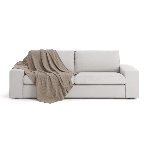 Manta multiusos Cotonet | Textura entrelaçada | Proteção decorativa | Suave e lavável