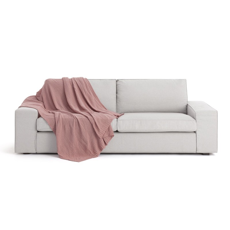Manta multiusos Cotonet | Textura entrelaçada | Proteção decorativa | Suave e lavável