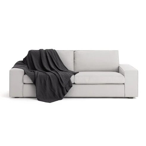 Manta multiusos Cotonet | Textura entrelaçada | Proteção decorativa | Suave e lavável