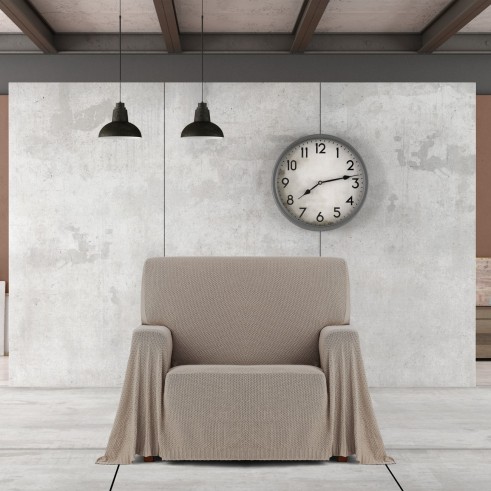 Manta multiusos Cotonet | Textura entrelaçada | Proteção decorativa | Suave e lavável