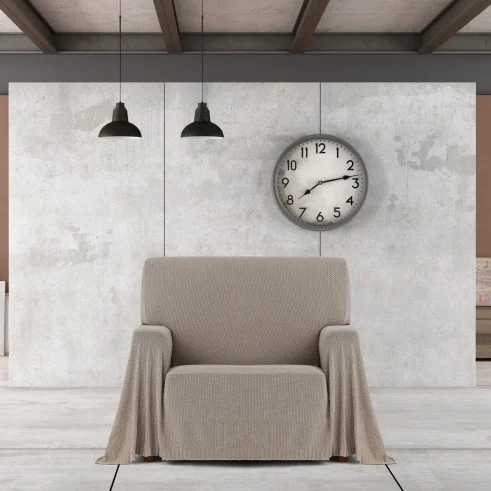 Manta multiusos Cotonet | Textura entrelaçada | Proteção decorativa | Suave e lavável