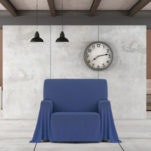 Manta multiusos Cotonet | Textura entrelaçada | Proteção decorativa | Suave e lavável