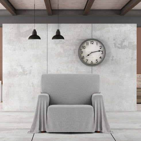 Manta multiusos Cotonet | Textura entrelaçada | Proteção decorativa | Suave e lavável