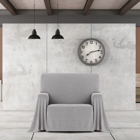 Manta multiusos Cotonet | Textura entrelaçada | Proteção decorativa | Suave e lavável