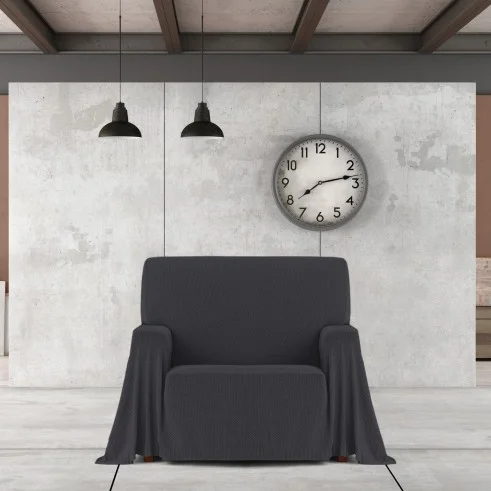 Manta multiusos Cotonet | Textura entrelaçada | Proteção decorativa | Suave e lavável