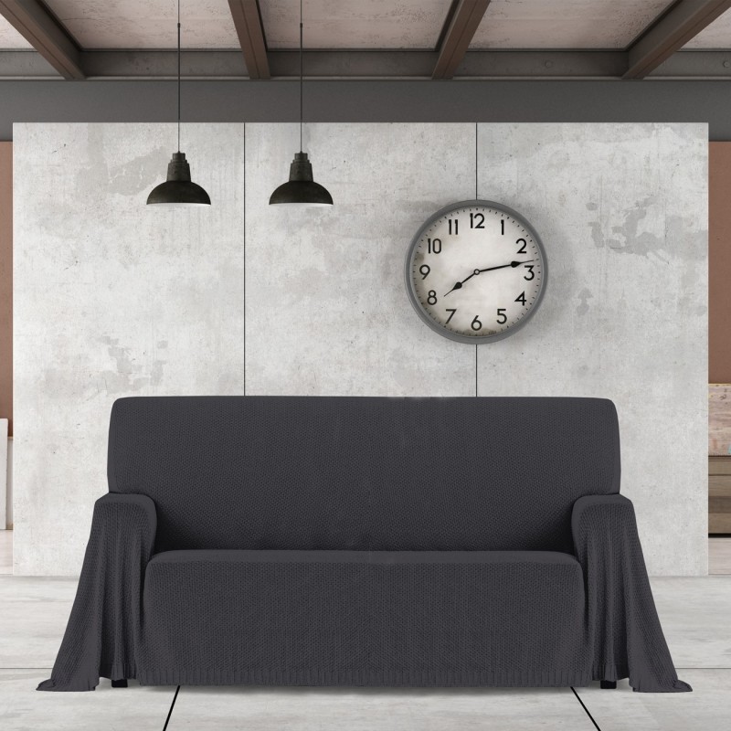 Manta multiusos Cotonet | Textura entrelaçada | Proteção decorativa | Suave e lavável