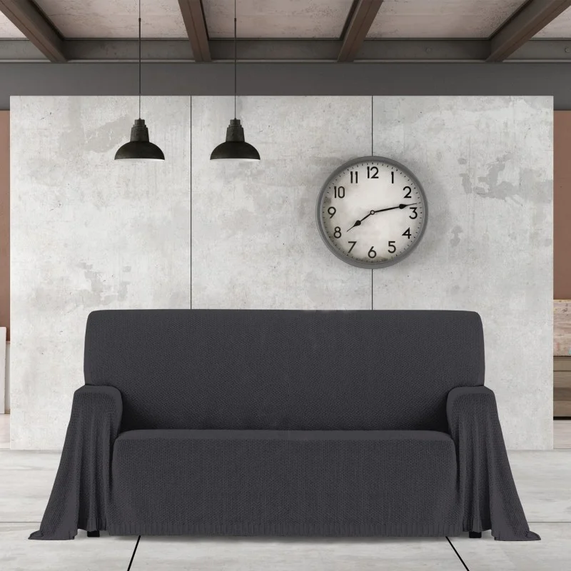 Manta multiusos Cotonet | Textura entrelaçada | Proteção decorativa | Suave e lavável