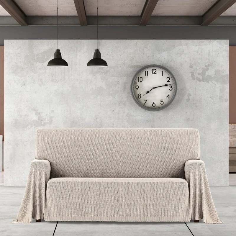 Foulard multiusos Cotonet | Textura entrelaçada | Proteção decorativa | Suave e lavável