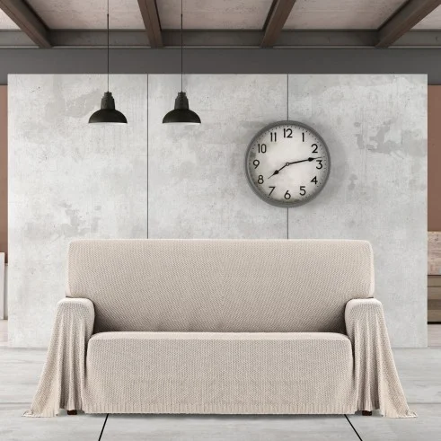 Foulard multiusos Cotonet | Textura entrelaçada | Proteção decorativa | Suave e lavável