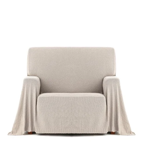Manta poltrona Cotonet | Textura suave entrelaçada | Estilo acolhedor | Proteção prática
