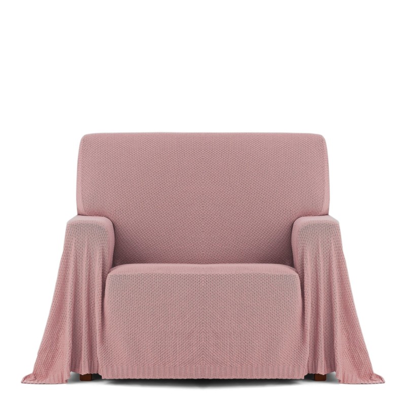 Manta poltrona Cotonet | Textura suave entrelaçada | Estilo acolhedor | Proteção prática
