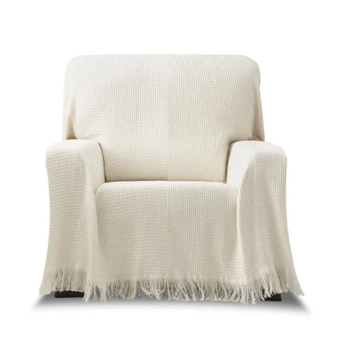 Manta poltrona Amazonas | Tecido waffle | Estilo acolhedor | Proteção lavável
