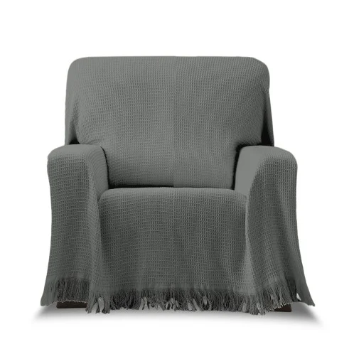 Manta poltrona Amazonas | Tecido waffle | Estilo acolhedor | Proteção lavável