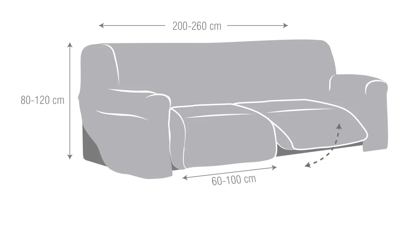 Capa superelástica sofá relax Roc | Tecido tridimensional | Ajuste total | Lavagem fácil Capa superelástica sofá relax Roc | Tecido tridimensional | Ajuste total | Lavagem fácil