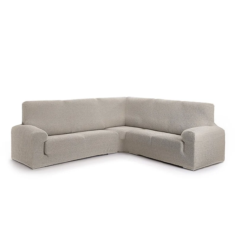 Capa multielástica Roc para Sofá de Canto | Textura moderna | Ajuste perfeito | Lavável na máquina