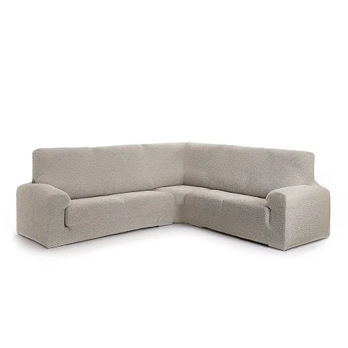 Capa multielástica Roc para Sofá de Canto | Textura moderna | Ajuste perfeito | Lavável na máquina