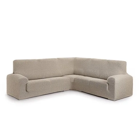 Capa multielástica Roc para Sofá de Canto | Textura moderna | Ajuste perfeito | Lavável na máquina