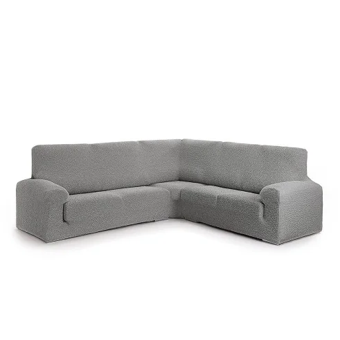 Capa multielástica Roc para Sofá de Canto | Textura moderna | Ajuste perfeito | Lavável na máquina