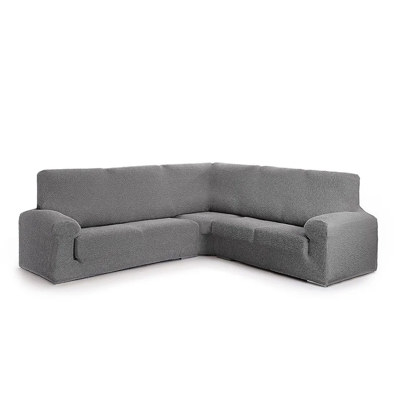 Capa multielástica Roc para Sofá de Canto | Textura moderna | Ajuste perfeito | Lavável na máquina