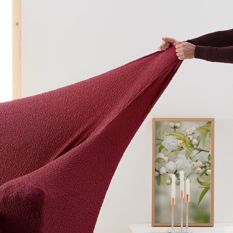 Capa multielástica Roc para Sofá de Canto | Textura moderna | Ajuste perfeito | Lavável na máquina
