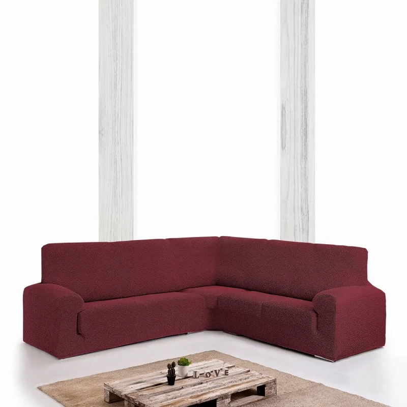 Capa multielástica Roc para Sofá de Canto | Textura moderna | Ajuste perfeito | Lavável na máquina
