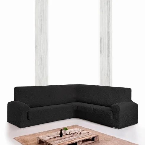 Capa multielástica Roc para Sofá de Canto | Textura moderna | Ajuste perfeito | Lavável na máquina