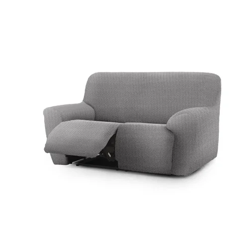 Sofá relax elástico Jaz | Tecido espinhado resistente | Ajuste impecável | Compatível com relax 2-3 lugares