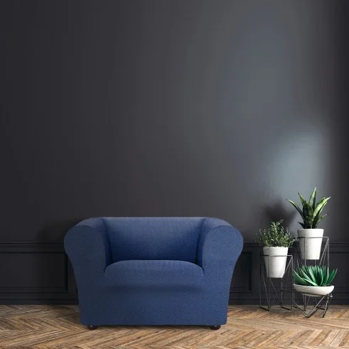 Sofá Chester / Klippan elástico Jaz | Tecido espinhado | Ajuste impecável | Lavável e versátil