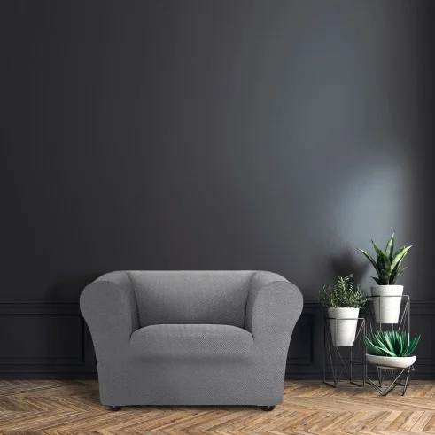 Sofá Chester / Klippan elástico Jaz | Tecido espinhado | Ajuste impecável | Lavável e versátil