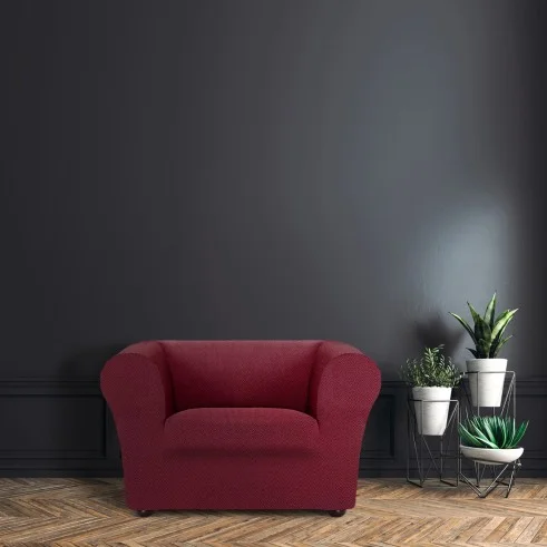 Sofá Chester / Klippan elástico Jaz | Tecido espinhado | Ajuste impecável | Lavável e versátil