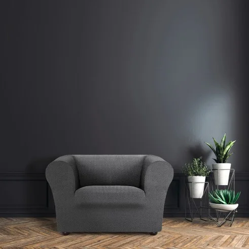 Sofá Chester / Klippan elástico Jaz | Tecido espinhado | Ajuste impecável | Lavável e versátil