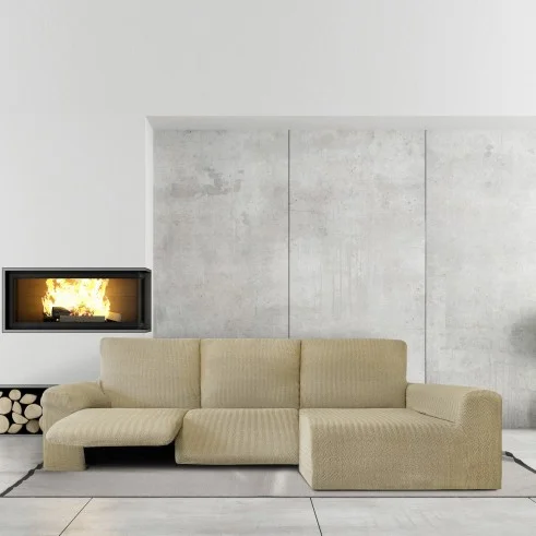 Chaise longue relax elástica Jaz | Tecido espinhado | Ajuste funcional | Proteção completa e lavável