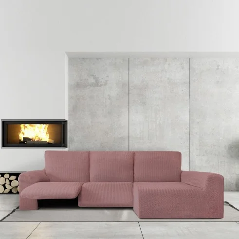 Chaise longue relax elástica Jaz | Tecido espinhado | Ajuste funcional | Proteção completa e lavável