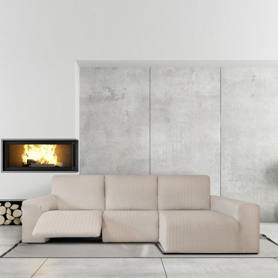 Chaise longue relax elástica Jaz | Tecido espinhado | Ajuste funcional | Proteção completa e lavável