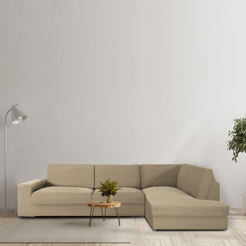 Chaise longue de canto espinhado Jaz | Cobertura total | Elegância moderna | Lavável na máquina Chaise longue de canto espinhado Jaz | Cobertura total | Elegância moderna | Lavável na máquina