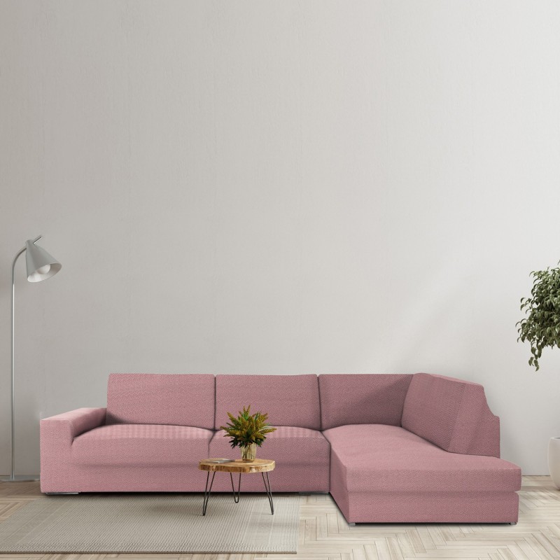 Chaise longue de canto espinhado Jaz | Cobertura total | Elegância moderna | Lavável na máquina Chaise longue de canto espinhado Jaz | Cobertura total | Elegância moderna | Lavável na máquina