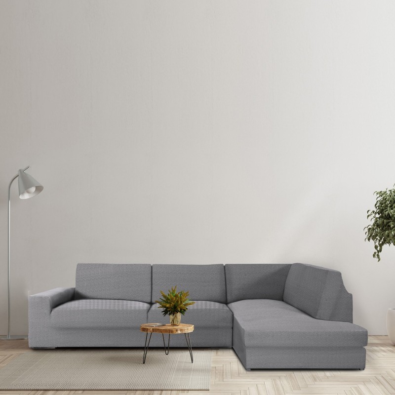 Chaise longue de canto espinhado Jaz | Cobertura total | Elegância moderna | Lavável na máquina Chaise longue de canto espinhado Jaz | Cobertura total | Elegância moderna | Lavável na máquina