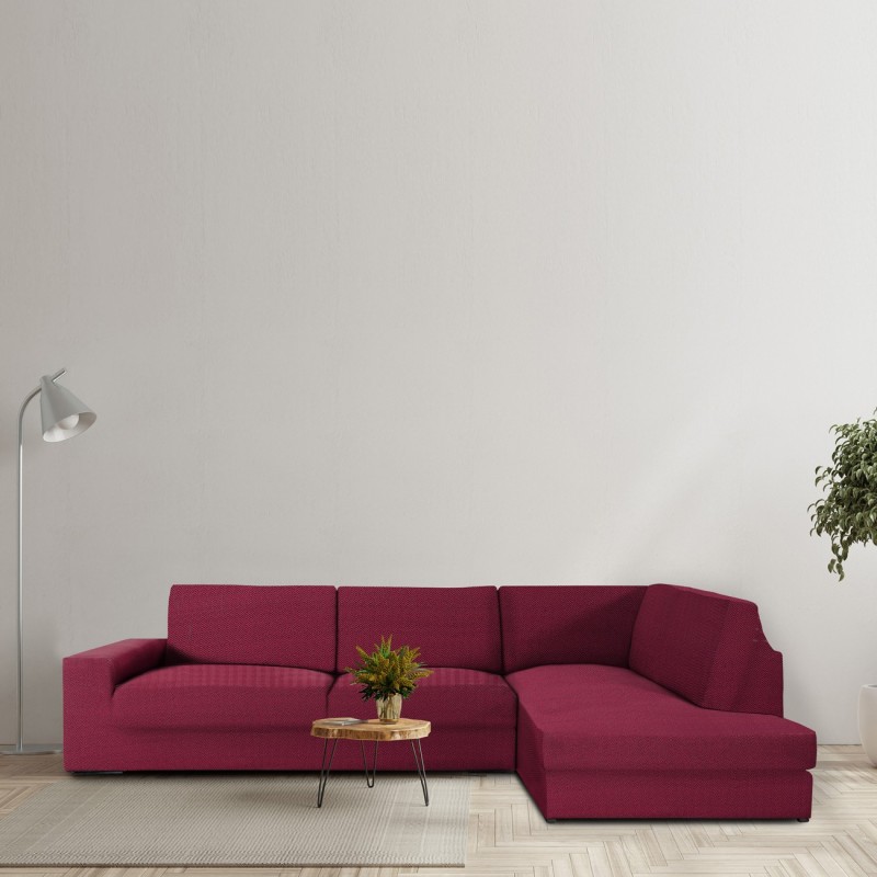 Chaise longue de canto espinhado Jaz | Cobertura total | Elegância moderna | Lavável na máquina