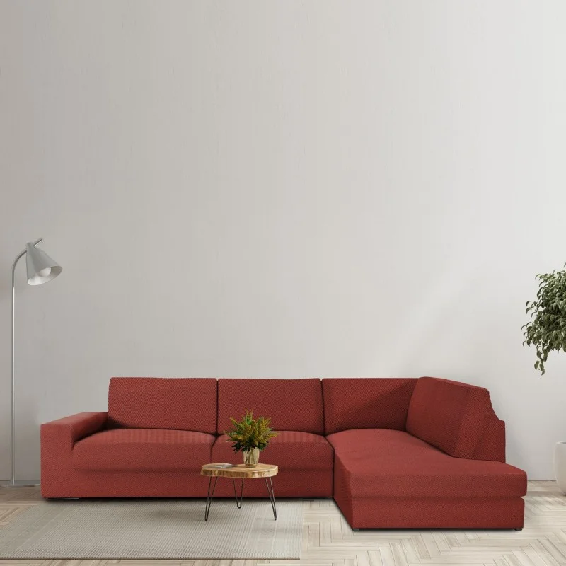 Chaise longue de canto espinhado Jaz | Cobertura total | Elegância moderna | Lavável na máquina Chaise longue de canto espinhado Jaz | Cobertura total | Elegância moderna | Lavável na máquina