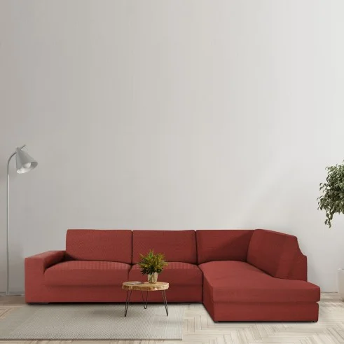 Chaise longue de canto espinhado Jaz | Cobertura total | Elegância moderna | Lavável na máquina