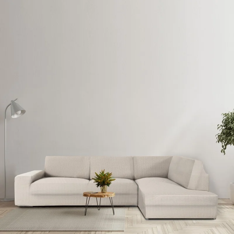 Chaise longue de canto espinhado Jaz | Cobertura total | Elegância moderna | Lavável na máquina Chaise longue de canto espinhado Jaz | Cobertura total | Elegância moderna | Lavável na máquina