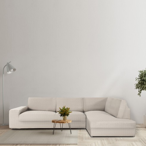 Chaise longue de canto espinhado Jaz | Cobertura total | Elegância moderna | Lavável na máquina