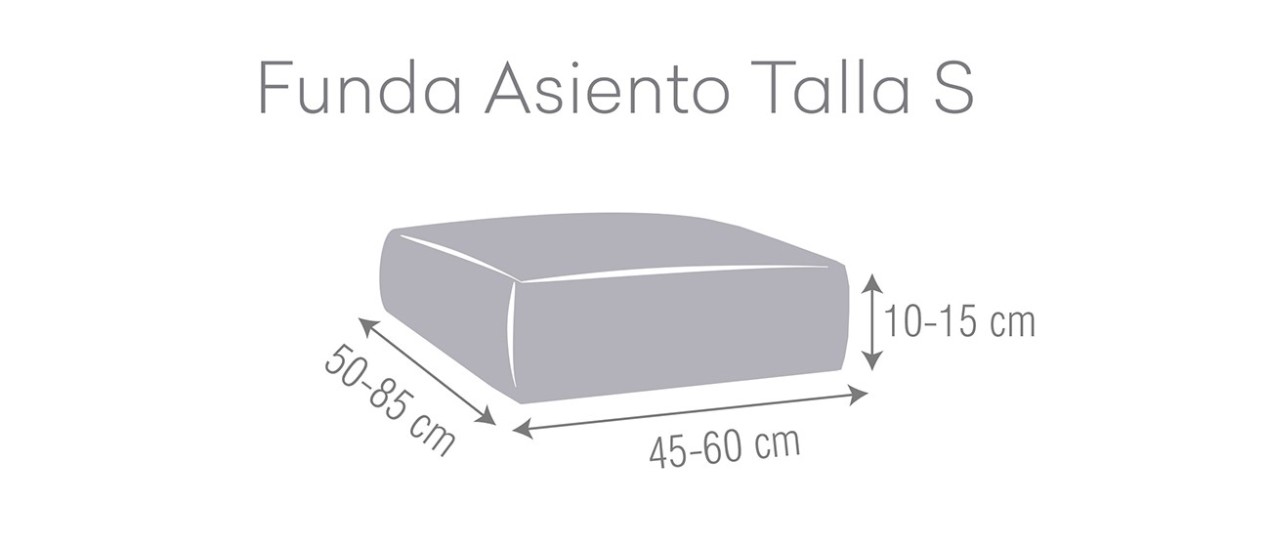 Capa multielástica Roc para assento ou encosto de sofá