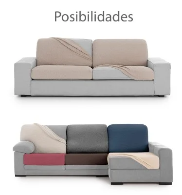 Capa para assento ou encosto de sofá super elástica Modelo Roc