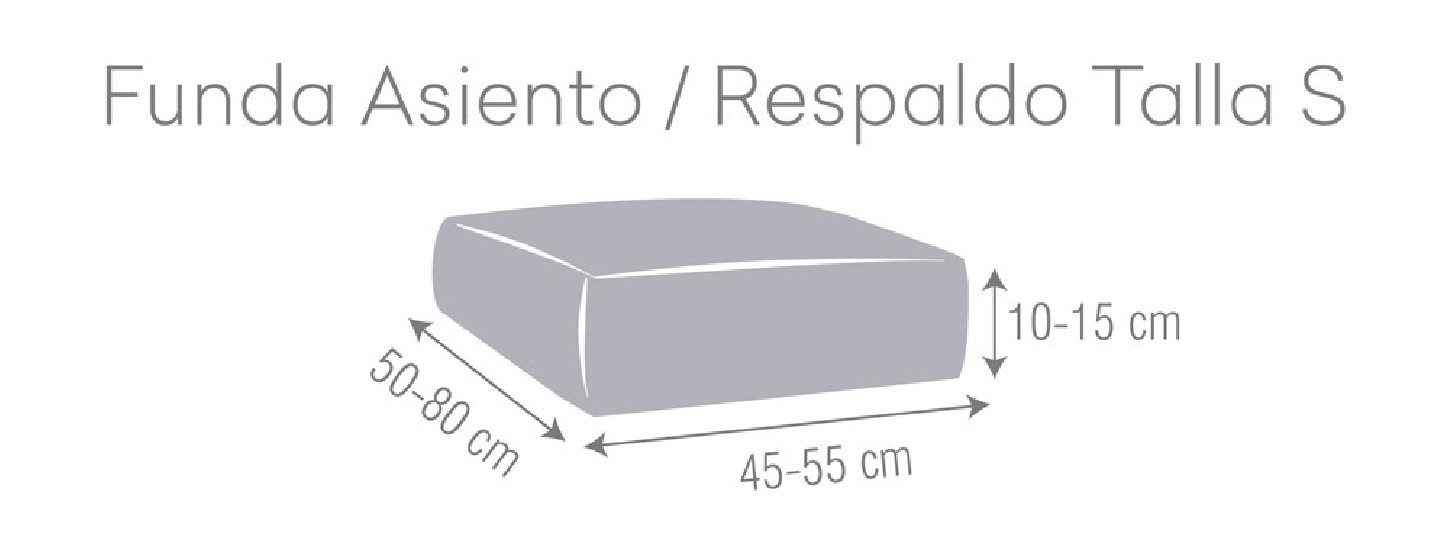 Capa bielástica Bronx para assento ou encosto de sofá