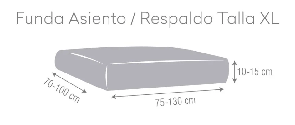 Cobertura Bielastic para assento ou encosto de sofá modelo Bronx
