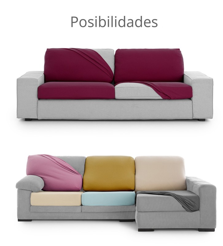 Capa para assento ou encosto bielástico Bronx | Textura suave | Ajuste firme | Lavagem simples e durável Capa para assento ou encosto bielástico Bronx | Textura suave | Ajuste firme | Lavagem simples e durável