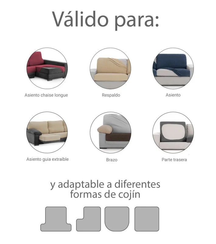 Cobertura Bielastic para assento ou encosto de sofá modelo Bronx Cobertura Bielastic para assento ou encosto de sofá modelo Bronx